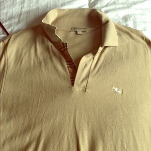 Burberry Classic Fit Light Brown Collared Shirt
